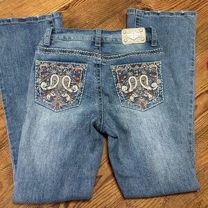 VTG SEXY COUTURE Embroidered Blue Jeans